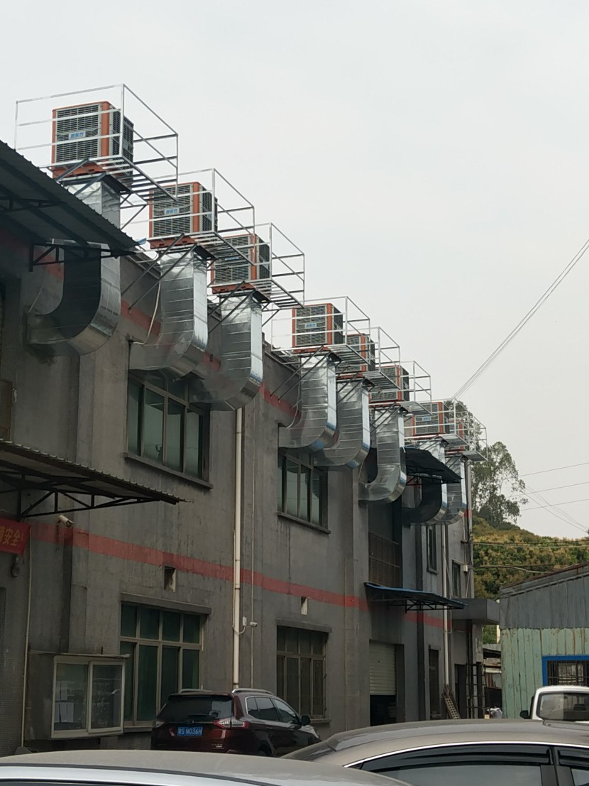 打磨車間環(huán)?？照{(diào)降溫工程